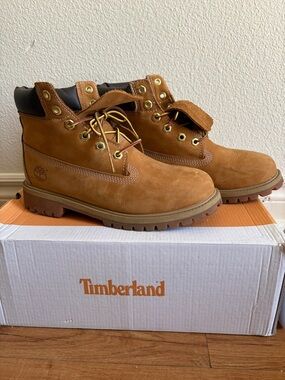 Timberland Premium 6” Waterproof Boot Wheat Nubuck Junior’s